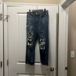 American Eagle Outfitters Dark Blue Denim